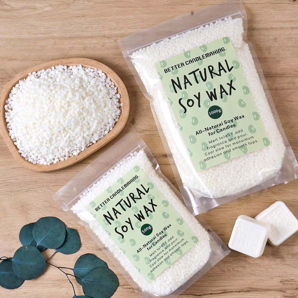 500g/1Kg Natural Soy Wax Parti – обзор и цена Soy Wax Pillar Blend
