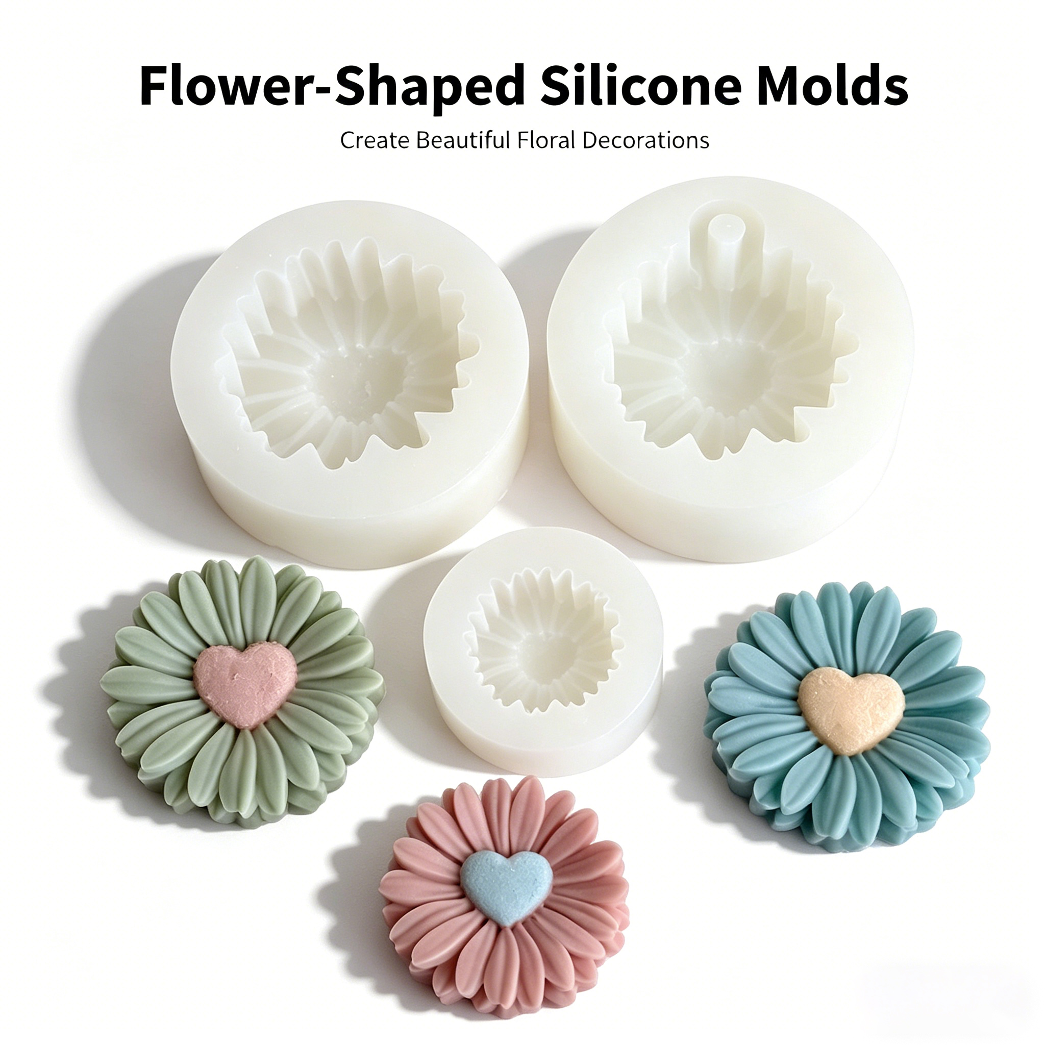3Style Heart Daisy Flower Sili – обзор и цена Candle Making Things