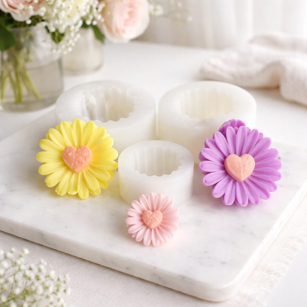 3Style Heart Daisy Flower Sili – обзор и цена Candle Making Things