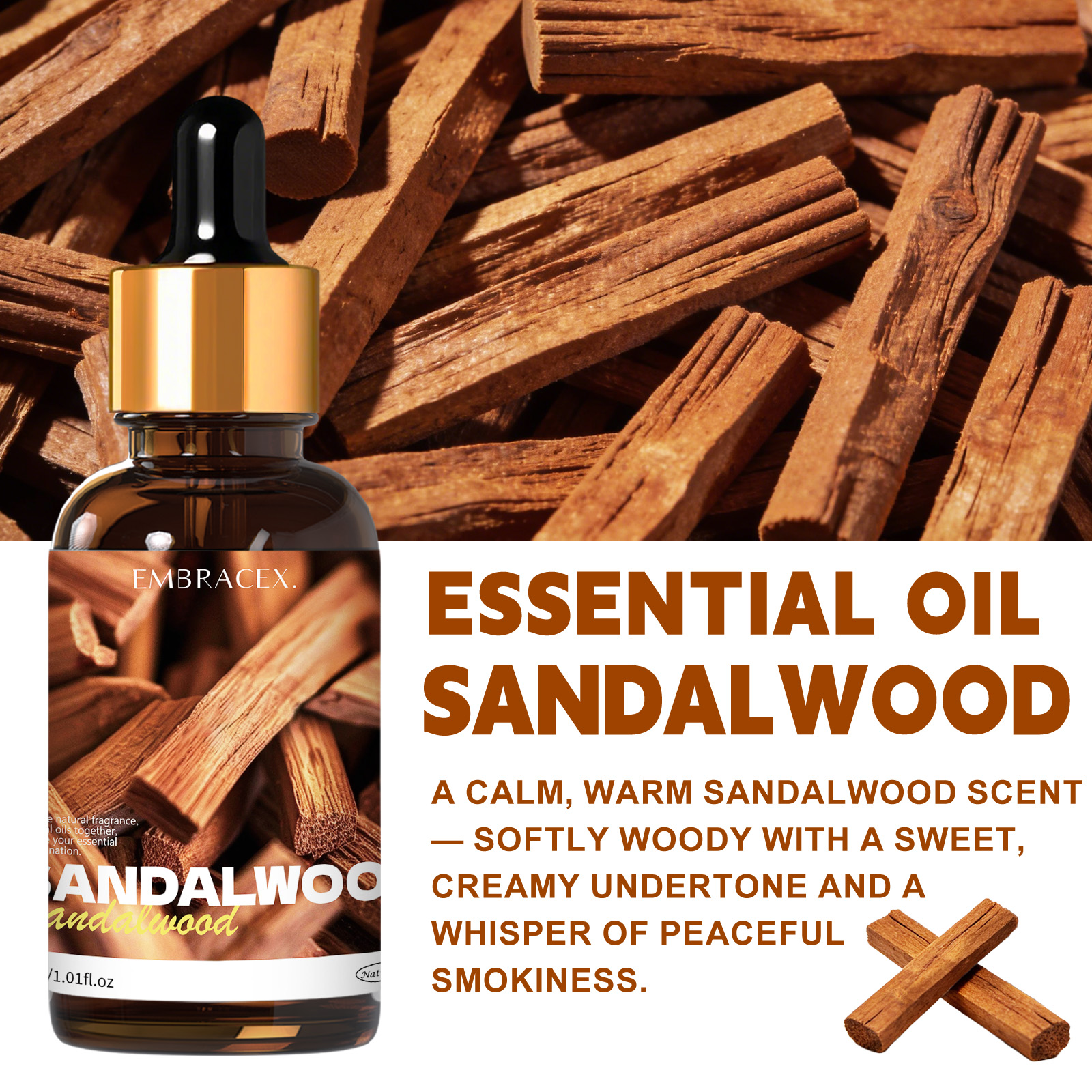 30ml Sandalwood Natural Plant  – обзор и цена Candle Making Fragrance Oils