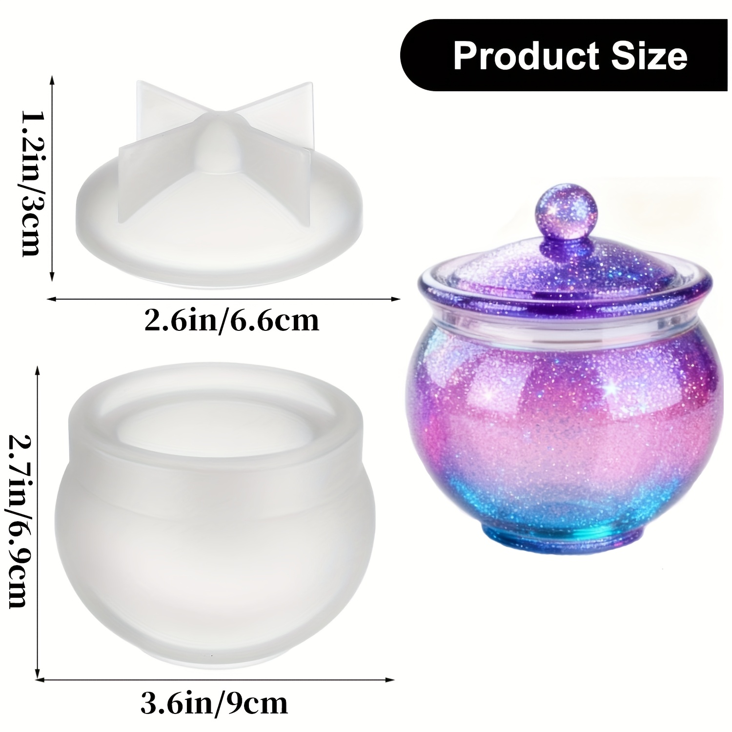 1 set of round resin can molds – обзор и цена Candle Making Jug