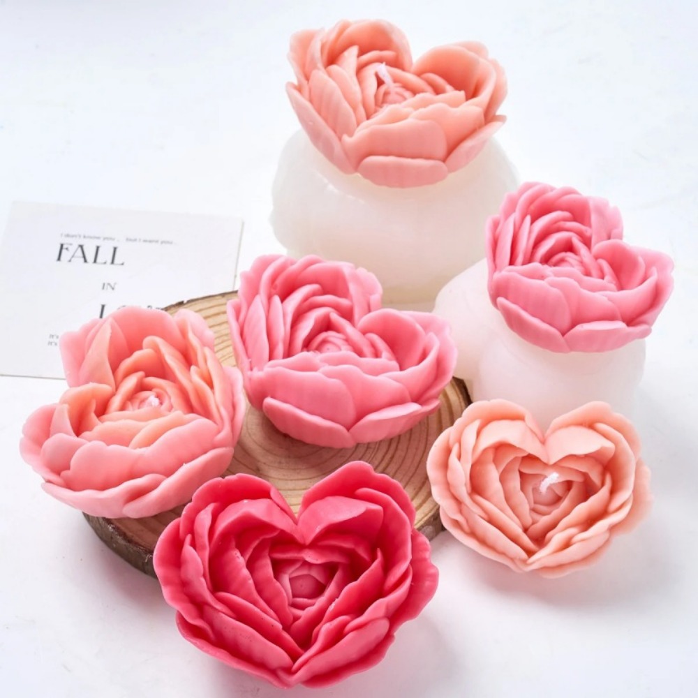 Stacked Petals Heart Rose Sili – обзор и цена Candle Making Date